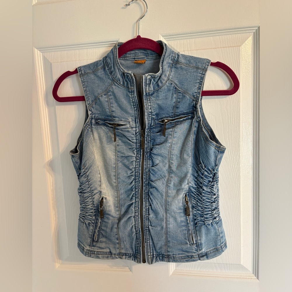 Jou Jou Denim Vest Jacket